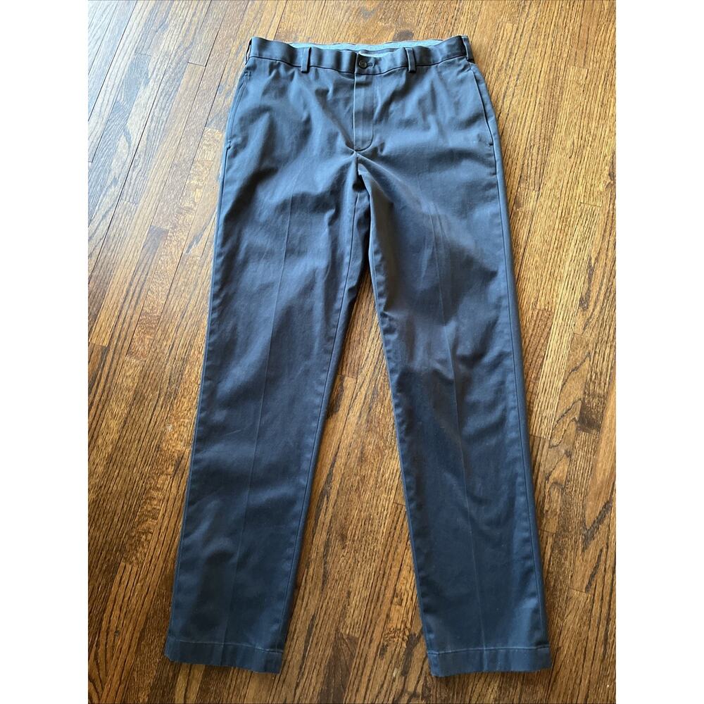 Brooks Brothers Light Weight Advantage Chino Stretch Mens Size W35/L34 Navy